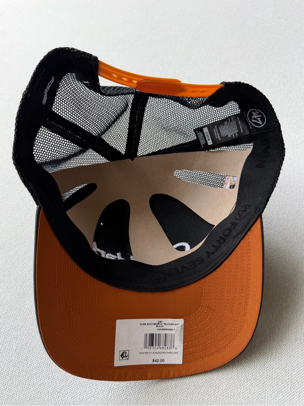 Black Kyle Busch #8 Cheddar's Scratch Kitchen NASCAR Racing ‘47 Trucker Hat - Picture 5 of 5